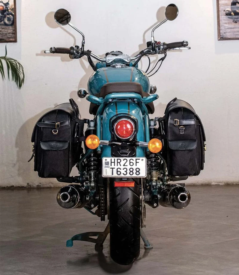 Coppia di Borse Expedition Nere con Telai per Classic 650