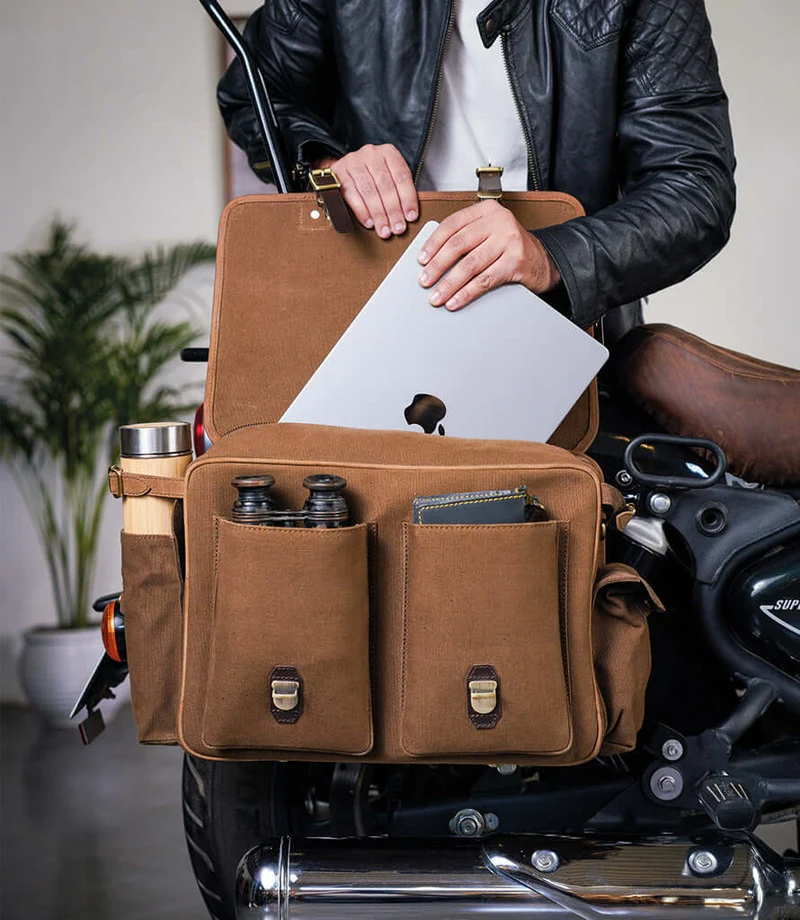 Borsa Laterale Expedition Marrone - Destra