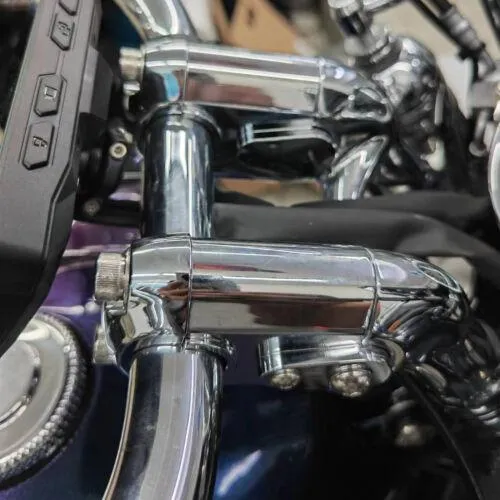 Chrome Plated Handlebar Risers For BMW R18/Classic 2020-2022 Height Up Adapters