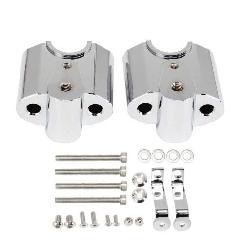 Chrome Plated Handlebar Risers For BMW R18/Classic 2020-2022 Height Up Adapters