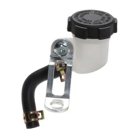 Universal Brake Clutch Master Cylinder Oil Fluid Tank Reservoir W/ Bracket