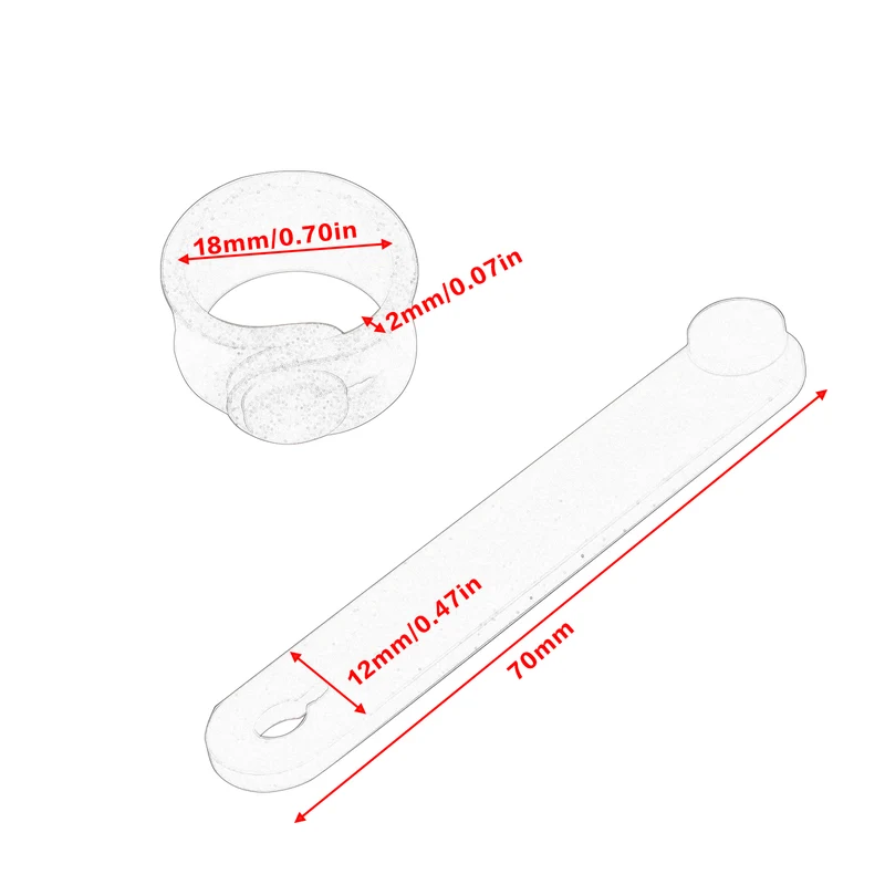 Fixing Tension Strap Tubing Throttle Clutch Cables Wires Tie Up Silicone Bandage