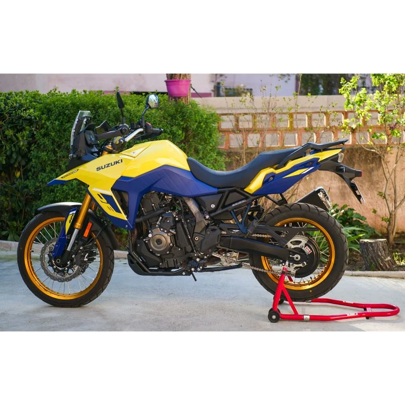 SUZUKI V-STROM 800SE – Satin SCHWARZer Kettenschutz