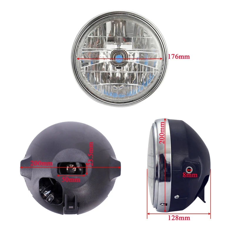 7" Headlight For Honda GL1100 Goldwing CB1300 CB1000 HORNET 250