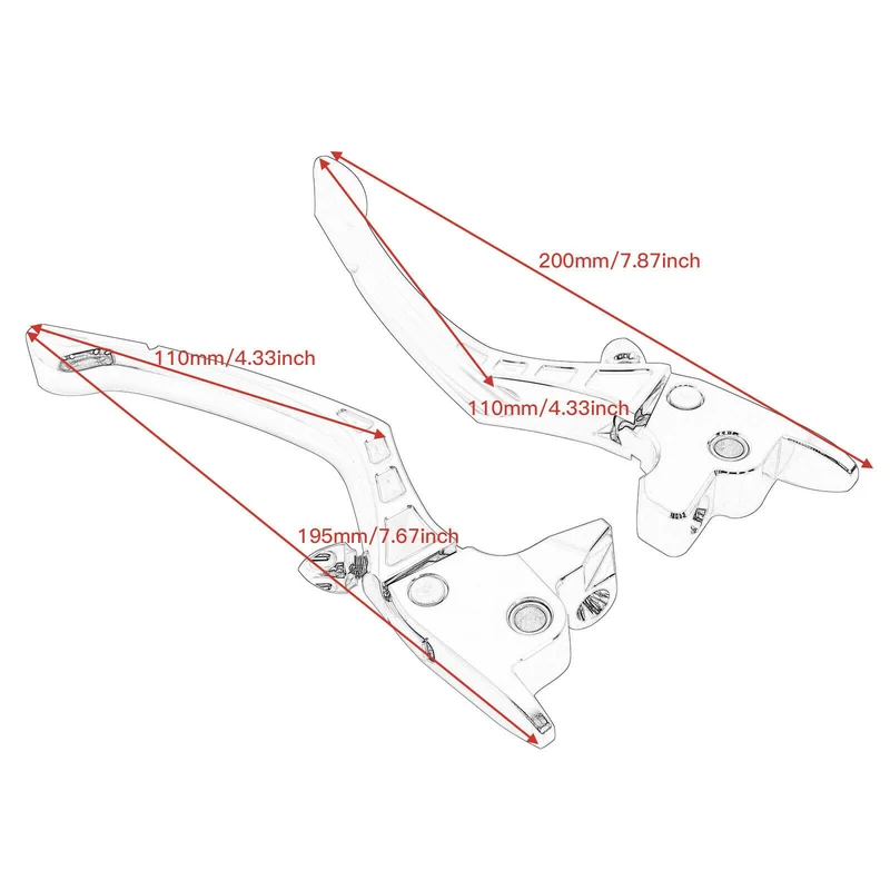 CNC Brake Clutch Levers For Harley Touring 17-20, Trike 19-20