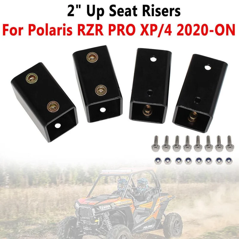 2" Up Seat Risers (4 PCS) For Polaris RZR PRO XP/PRO XP 4 2020-ON