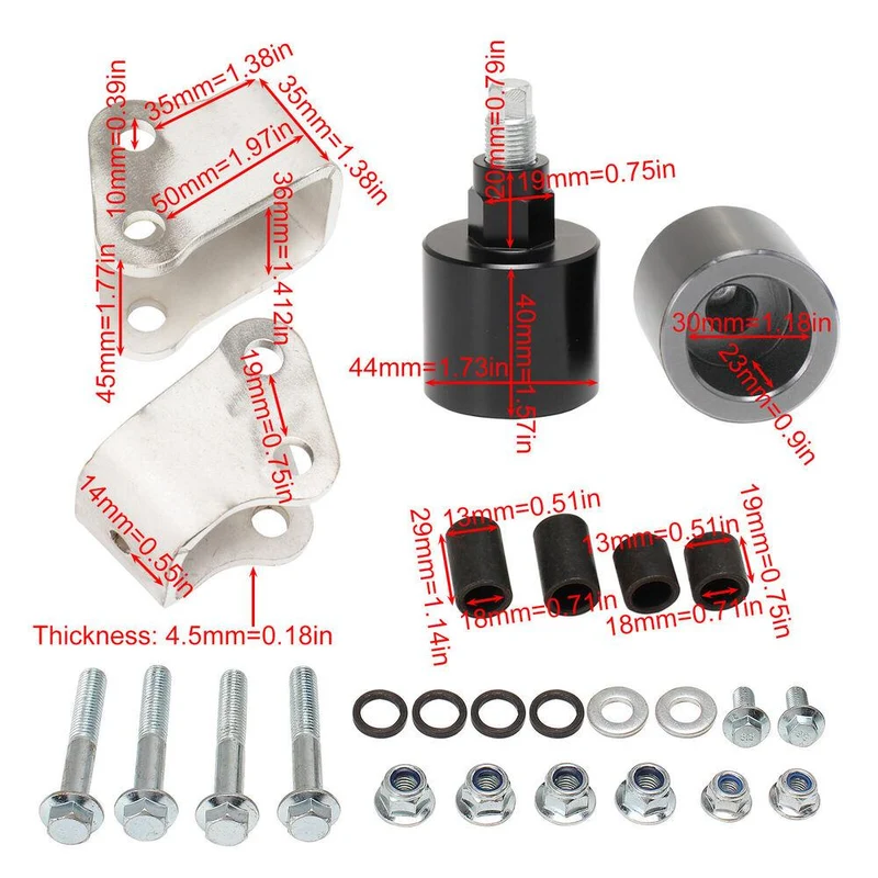 2” Suspension Lift Kit For Polaris Ranger 500/570 Midsize Front/Rear