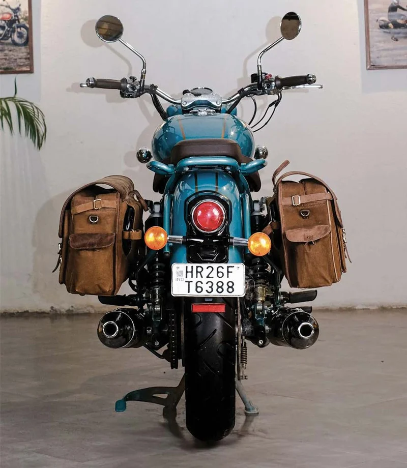Coppia di Borse Expedition Marroni con Telai per Classic 650