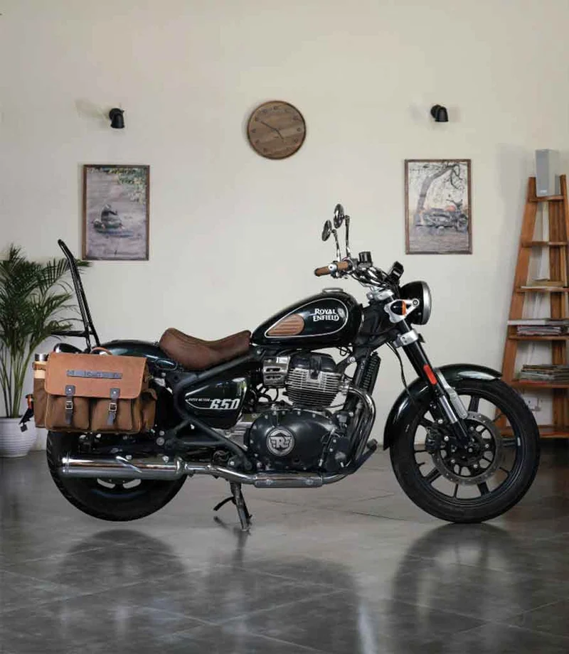 Coppia di Borse Expedition Marroni con Telai per Super Meteor 650 / Shotgun 650