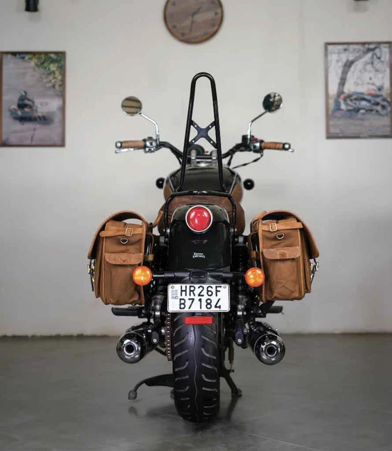Coppia di Borse Expedition Marroni con Telai per Super Meteor 650 / Shotgun 650