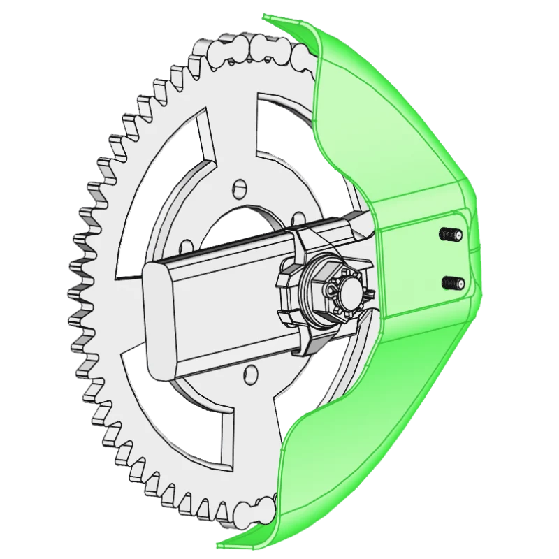 KAWASAKI Z650 – Kettenschutz in Satinschwarz