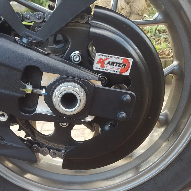 DUCATI MULTISTRADA 950 – Satin SCHWARZer Kettenschutz