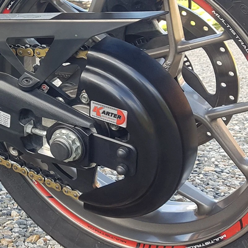 DUCATI MULTISTRADA 950 – Satin SCHWARZer Kettenschutz