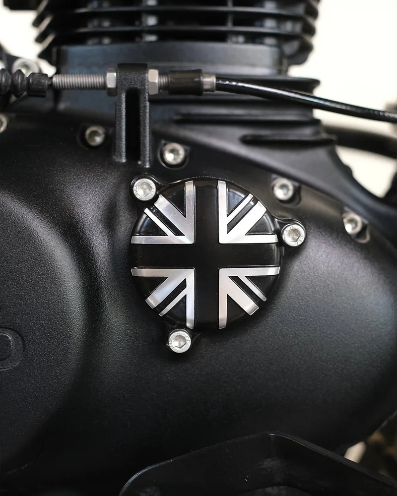 Kit Tappo Carter e Tappo Olio "Union Jack" per Royal Enfield 350cc