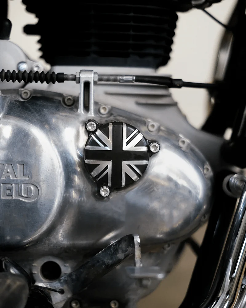 Kit Tappo Carter e Tappo Olio "Union Jack" per Royal Enfield 350cc