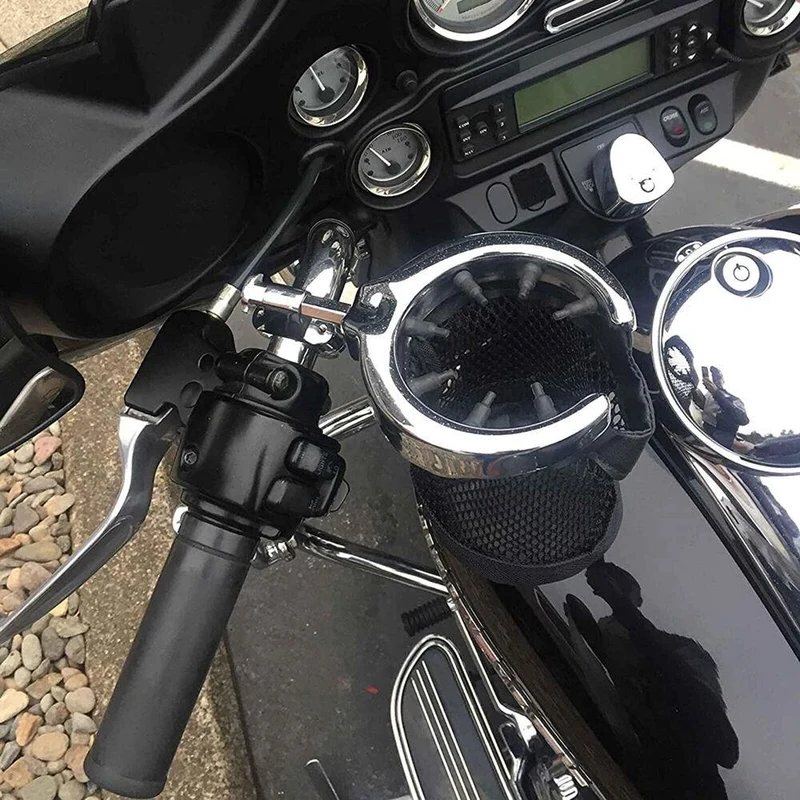 Motorcycle Cup Holder Handlebar Drink Bracket For 22mm 25mm 32mm