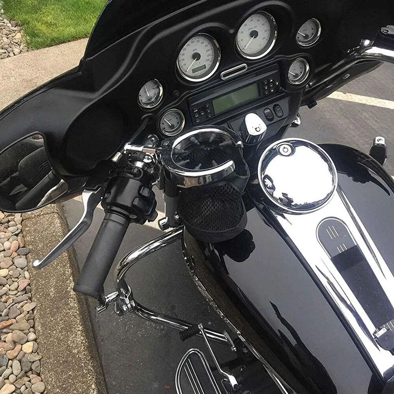Motorcycle Cup Holder Handlebar Drink Bracket For 22mm 25mm 32mm