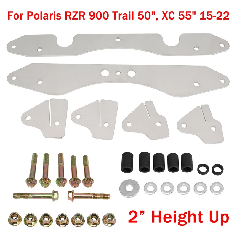 2” Lift Kit For Polaris RZR 900 Trail 50” Width, XC 55” 2015-2022