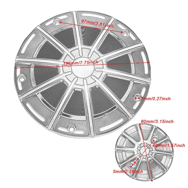 5-hole Derby Cover & 2-hole Timing Coves For Harley Touring,Trike