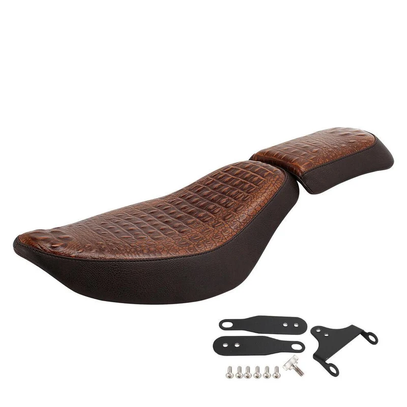 Driver & Passenger Seats For Harley Sportster XL883 XL1200X 48 72 Synthetic Leather