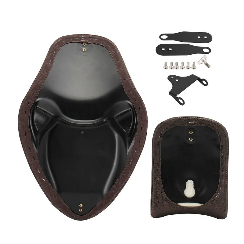 Driver & Passenger Seats For Harley Sportster XL883 XL1200X 48 72 Synthetic Leather