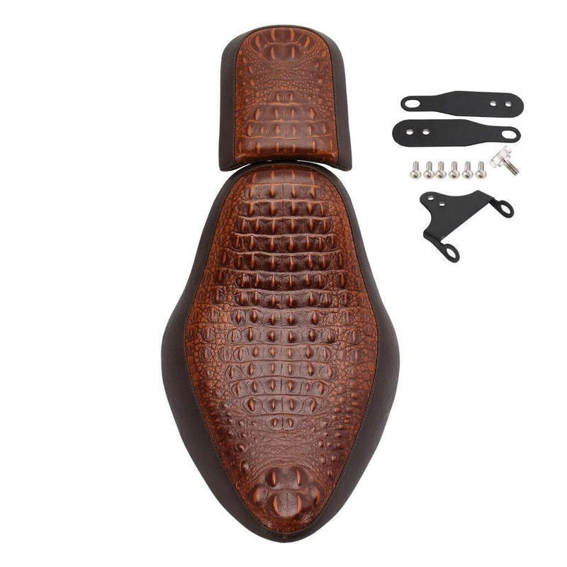 Driver & Passenger Seats For Harley Sportster XL883 XL1200X 48 72 Synthetic Leather
