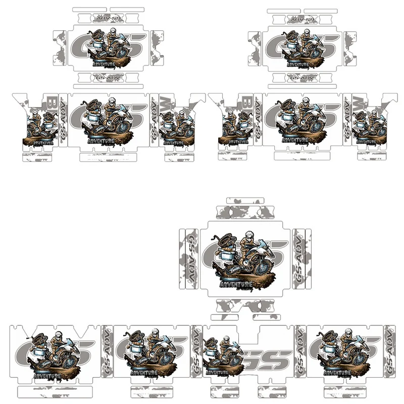 Stickers For BMW R1200GS LC,R1250GS,ADV Aluminum Panniers & Top Boxes Decals