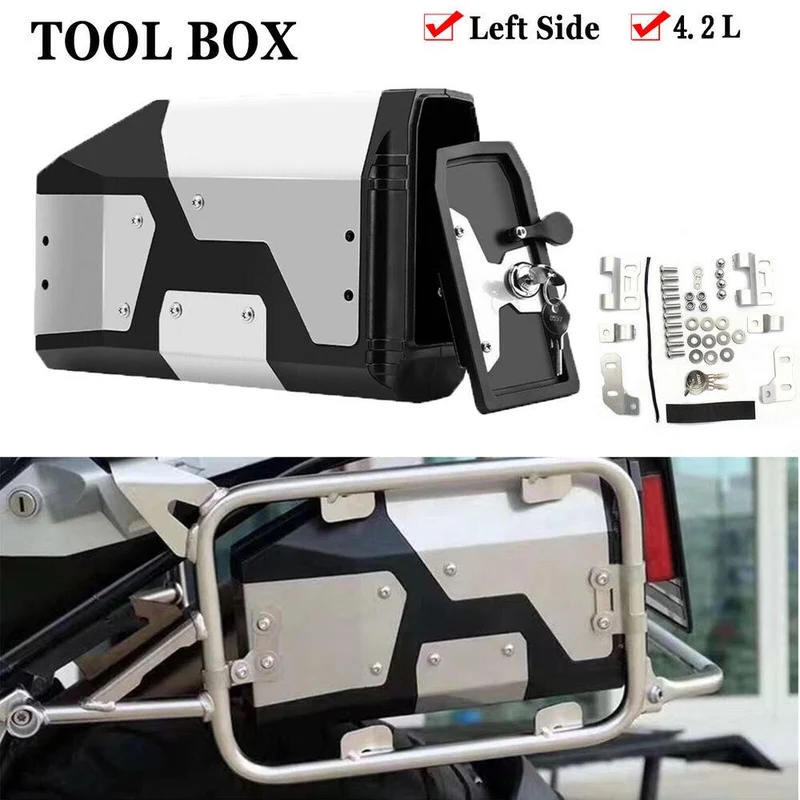 4.2L Tool Box Left Side For BMW R1200GS R1250GS ADV F850GS