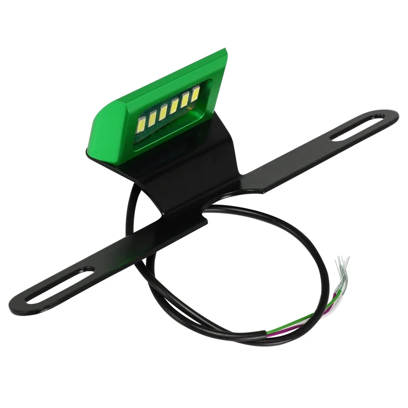 Motorcycle LED License Plate Light 12V Tail Flashing Light 3 Wires