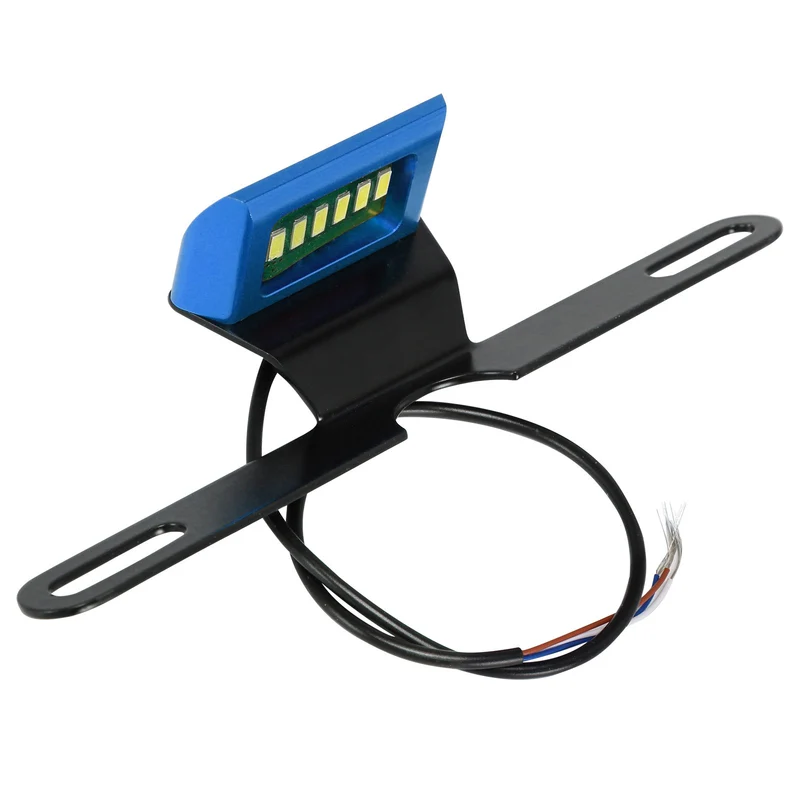 Motorcycle LED License Plate Light 12V Tail Flashing Light 3 Wires