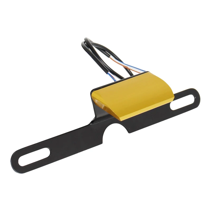 Motorcycle LED License Plate Light 12V Tail Flashing Light 3 Wires