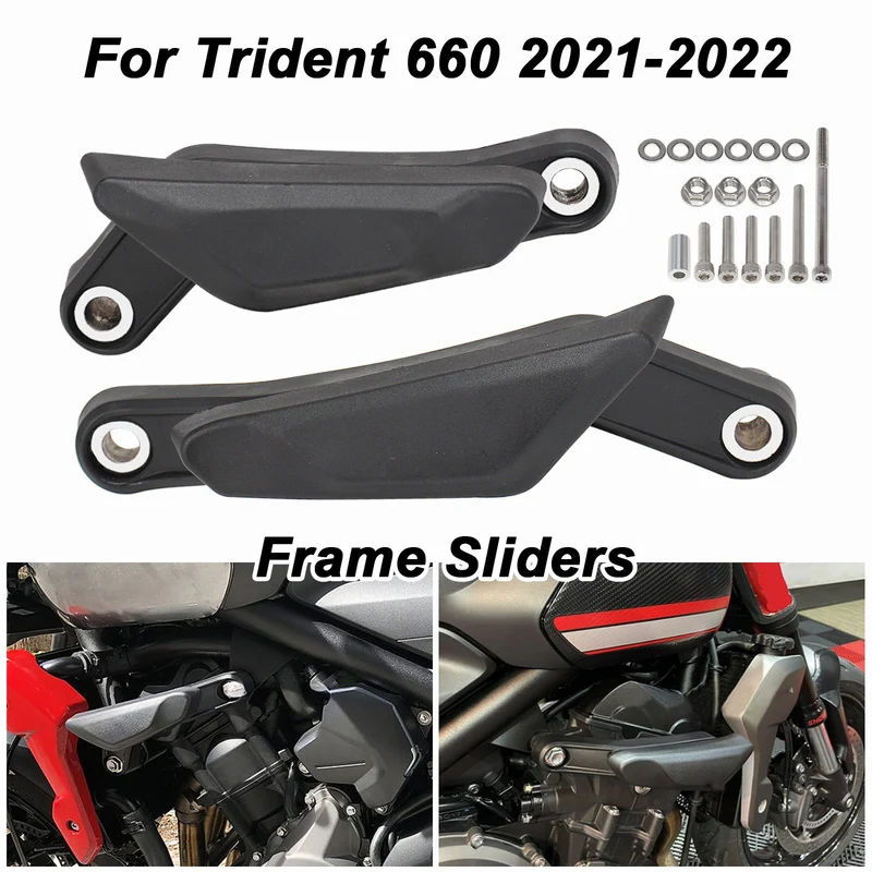Frame Sliders For Trident 660 Protector Kit Fairing Guard Falling Protection
