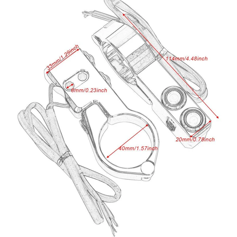 Turn Signal Relocation Brackets For Harley Sportster XL883 XL1200 39-41mm Fork Mount
