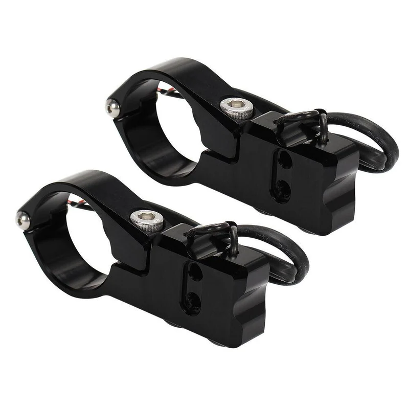 Turn Signal Relocation Brackets For Harley Sportster XL883 XL1200 39-41mm Fork Mount