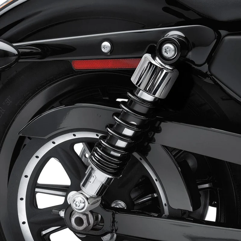 Rear Shock Lower & Shock Top Mount Bolt Cover For Harley Sportster XL883 XL1200 07-15