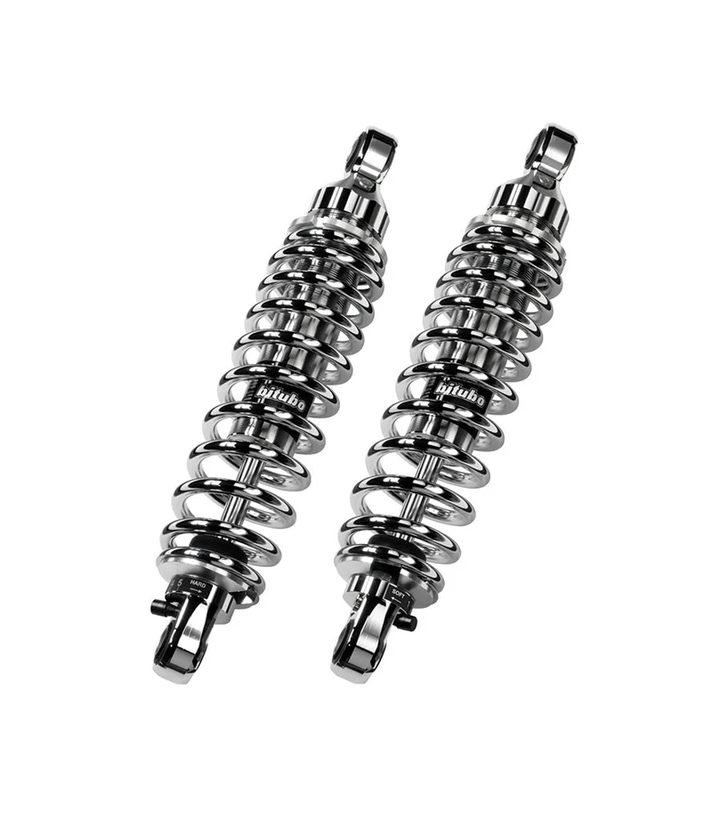 Ammortizzatori HNTR 350 Bitubo Cromati 320mm - Precarico ed Estensione