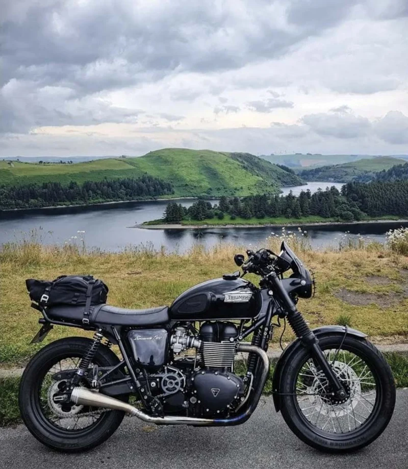 Scarico per Bonneville T100 Air Cooled - Saturn V Brushed