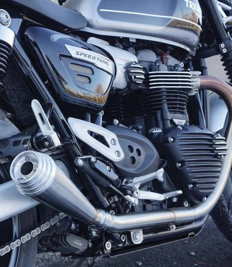 Scarico per Speed Twin 1200 - Thruxton 1200 - Saturn V Brushed
