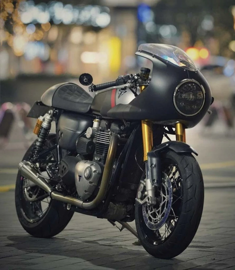 Scarico per Speed Twin 1200 - Thruxton 1200 - Saturn V Brushed