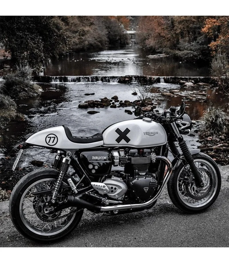 Scarico per Speed Twin 1200 - Thruxton 1200 - Saturn V Nero