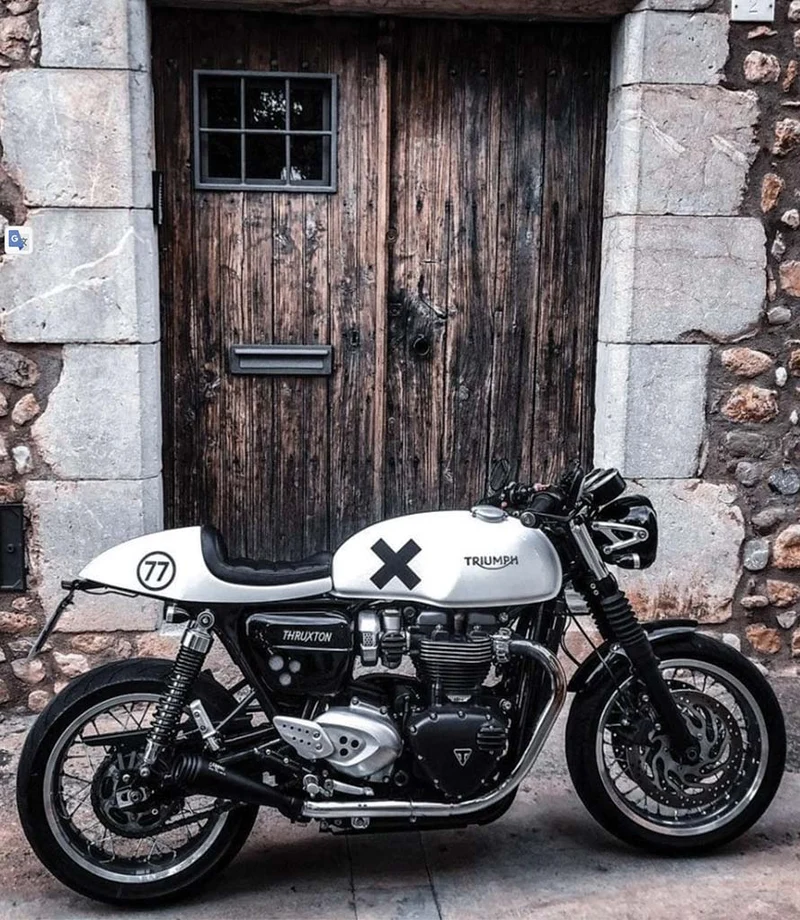 Scarico per Speed Twin 1200 - Thruxton 1200 - Saturn V Nero