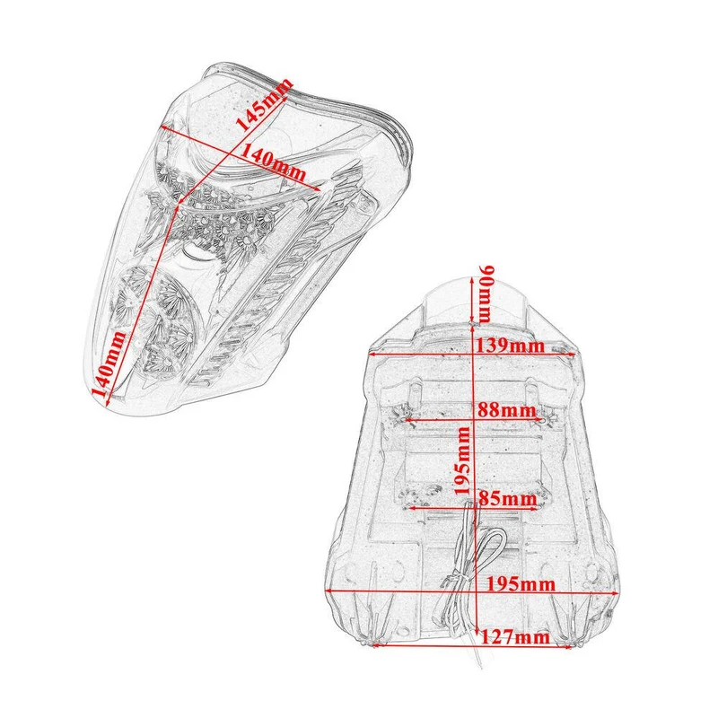LED Taillight Turn Signals For Suzuki GSXR1300 Hayabusa 99-07,08-20