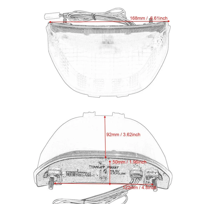 Taillight For Honda CBR600RR 03-06,CBR1000RR 04-07 LED Turn Signals
