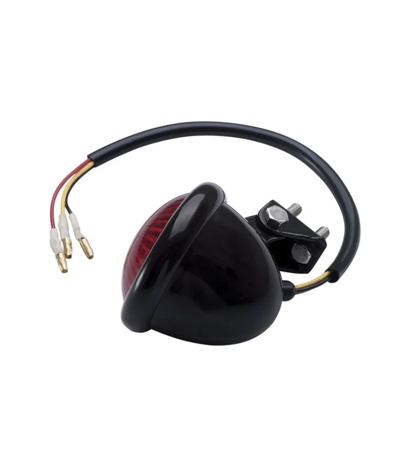 Fanale Posteriore Mini Bates Nero a LED Omologato