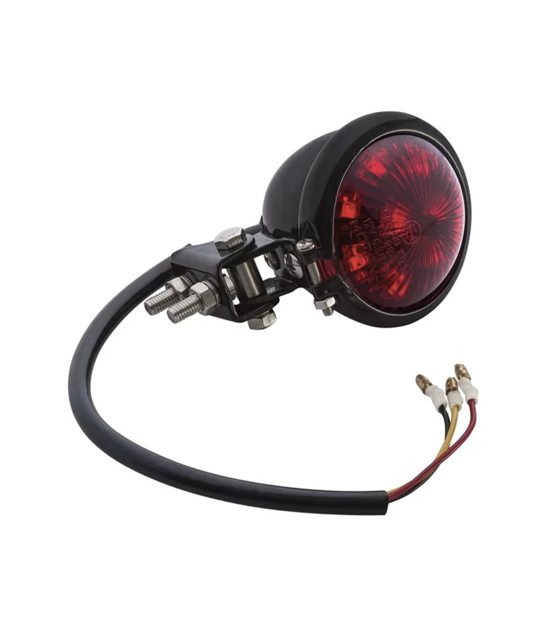 Fanale Posteriore Mini Bates Nero a LED Omologato