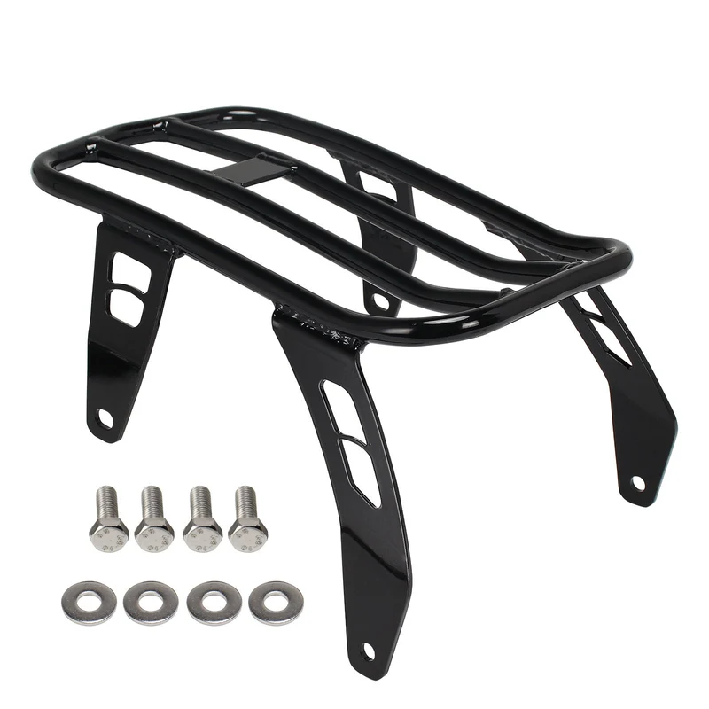 Curved Solo Luggage Rack For Indian Scout Bobber Twenty Sixty Gloss Black