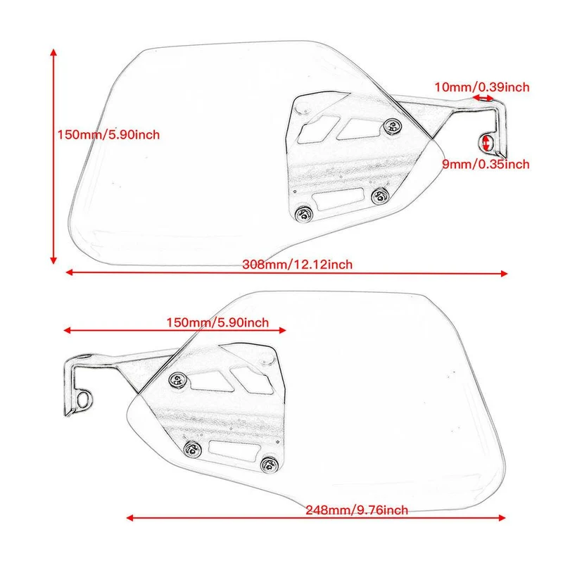 Handguards For BMW C400GT/X 18-21 Hand Protectors Wind Deflectors