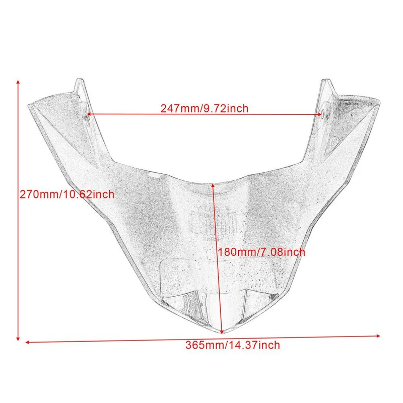 Front Airflow Windshield For Yamaha MT-09 FZ-09 2017-2020 Wind Deflector