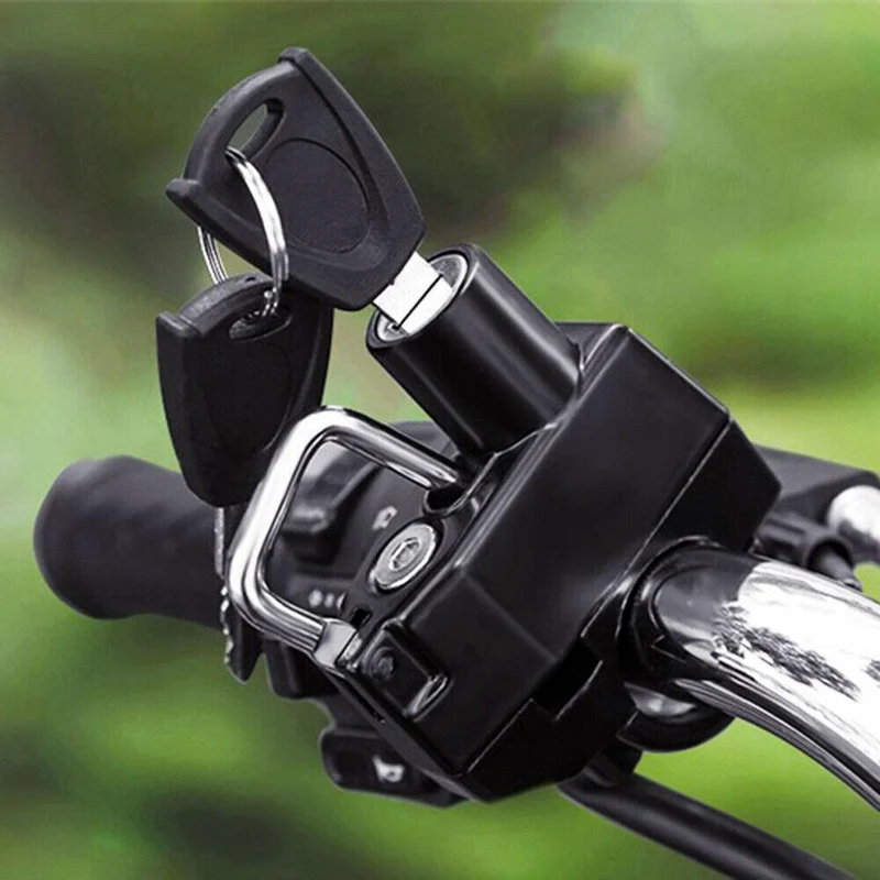 22mm 7/8'' Handlebar Mount Helmet Lock Universal For Motorcycles