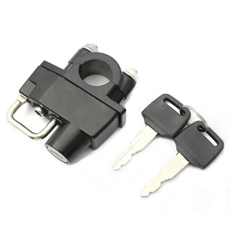 22mm 7/8'' Handlebar Mount Helmet Lock Universal For Motorcycles